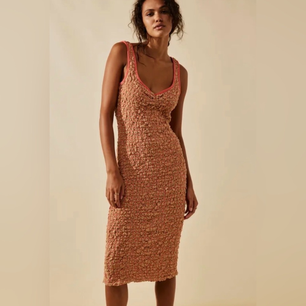 Free People Set The Bar Midi Dress